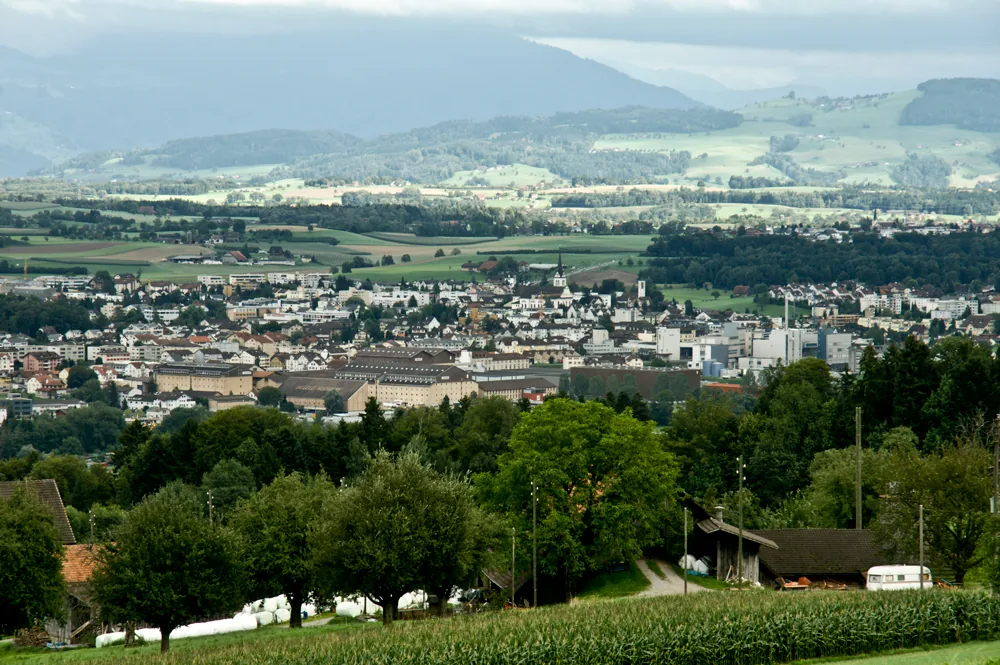 Luftansicht von Hochdorf LU im Kanton Luzern
