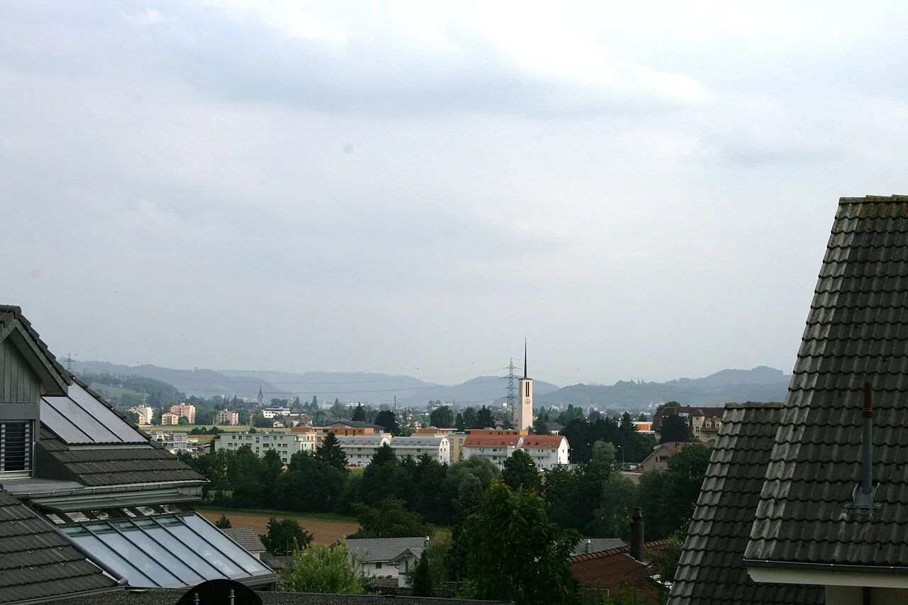 Ortsansicht von Oftringen im Kanton Aargau